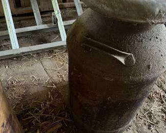 Antique milk can