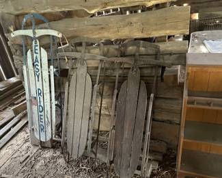 Vintage antique Easy rider sleds