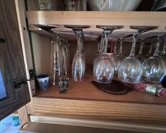 Assorted glasses