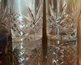crystal beverage glasses