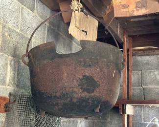Antique copper kettle
