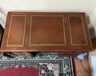 leather top antique desk