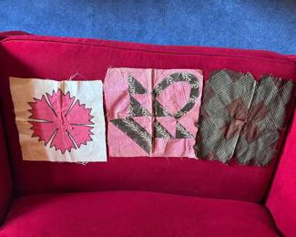 Antique single quilt patches