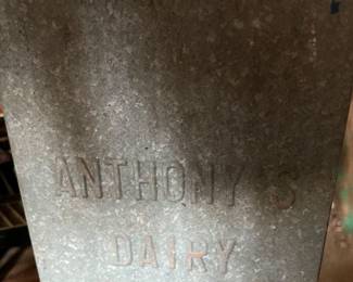 Antique Anthony's Dairy Milk bottle box