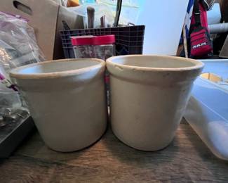Vintage antique crocks
