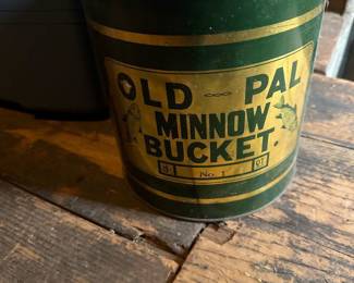 Vintage Minnow bucket pail