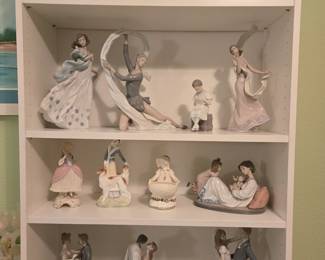 Lladro collectible figurines. Some come with original box. Reference price sticker day of sale.