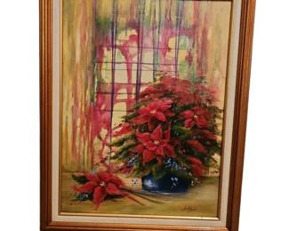 Poinsettia Painting