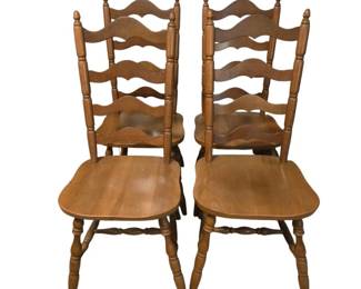 4 Ladder Back Chairs