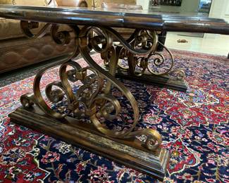Marge Carson coffee table 58" x 40" x 24"H $300