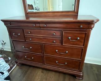 Legacy Classic Furniture dresser with mirror 60"W x 19"D x 29"H $350