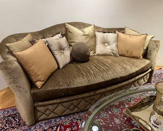 Marge Carson sofa 96"W x 50"D with a 20"H seat height $1950