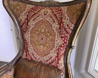 Upholstered and leather armchair $650