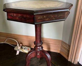 Octagon side table 21" x 21" x 27"H (as is) $95