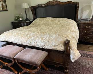Marge Carson king bed frame $1200