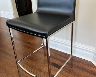 (6) Walter E. Smithe leather barstools 35"H with a 26" seat height $125 each