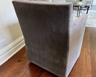 Restoration Hardware Aero Stone oval table 78" x 48" $1000 and (4) Restoration Hardware Ellison Track armchairs $200 each