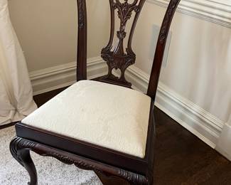 (8) Irish Chippendale side chairs $275 each and (2) captains chairs $325 each