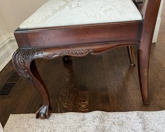 (8) Irish Chippendale side chairs $275 each and (2) captains chairs $325 each