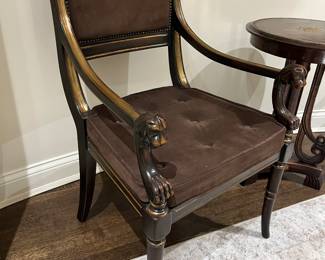 (2) Walter E. Smithe with upholstered suede seats (only one photographed) $325 each