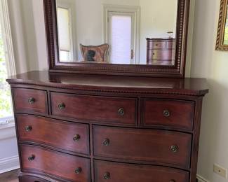 Dresser with mirror 64"W x 18"D x 41"H (sold as is) $200