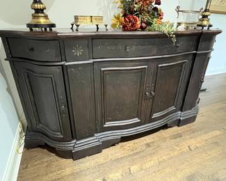 Hooker console cabinet 86"W x 21"D x 40"H $500