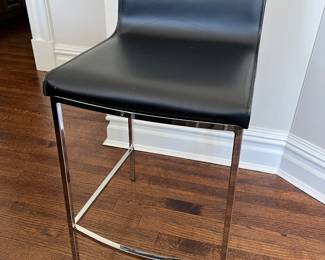 (6) Walter E. Smithe leather barstools 35"H with a 26" seat height $125 each