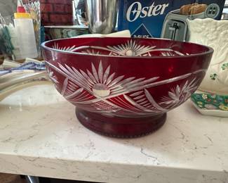 Cut to clear crystal bowl
