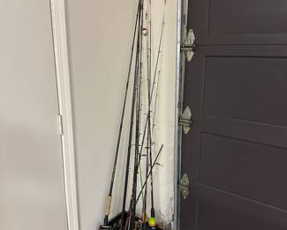 Fishing poles...
