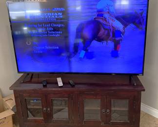 Have you been looking for a big TV? This is worth a look, as is the cabinet underneath.