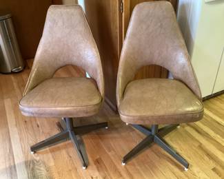 MCM Chrome-craft chairs ( one has a tear)