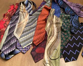 All silk. A few J Garcia ties