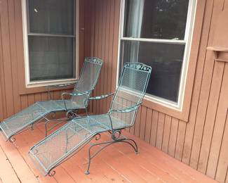 Heavy vintage loungers