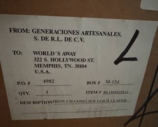 Generaciones Artesanales Light fixture in Gold