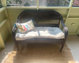 Comfy wicker furniture