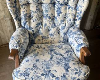 Lot 163- Floral Rocking Chair- Great Condition