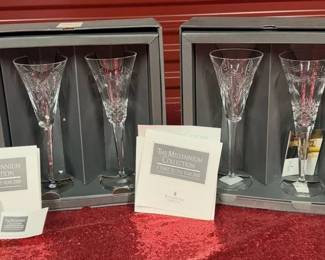 Lot 64- Millenium Collection Toasting Flutes Year 2000