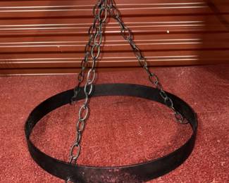 Lot 77- Metal Ceiling Pot Rack Holder