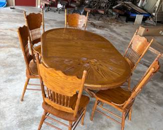 Lot 108- American Oak Dining Table