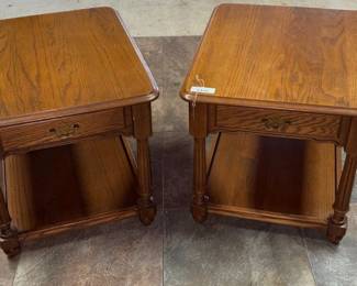Lot 54- Two Wooden Side Tables