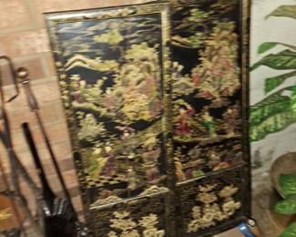 Oriental mother of pearl wall plaques