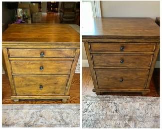 These 2 cabinets match the desk