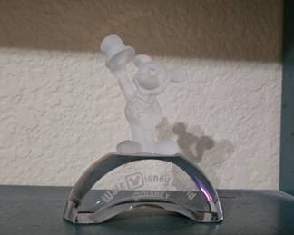 Disney frosted glass statue