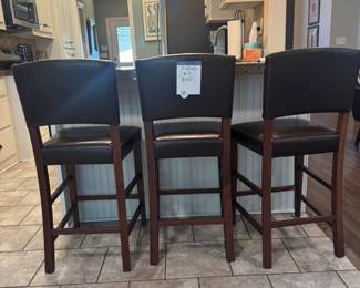 3 Counter Level Bar Stools, sold as a set