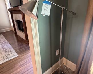 Silver standing lamp