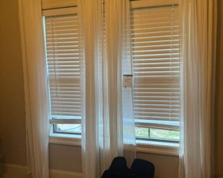 4 sheer curtain panels sold as set