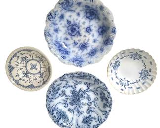 Antique Blue & White Bowls