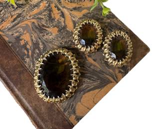 Emmons Brooch and earrings