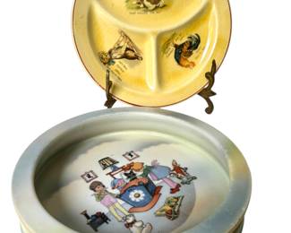 Vintage German & Italian Children’s Plates