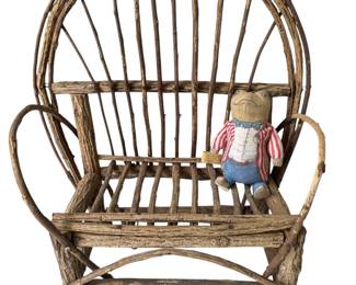 Bentwood Twig Doll Bench